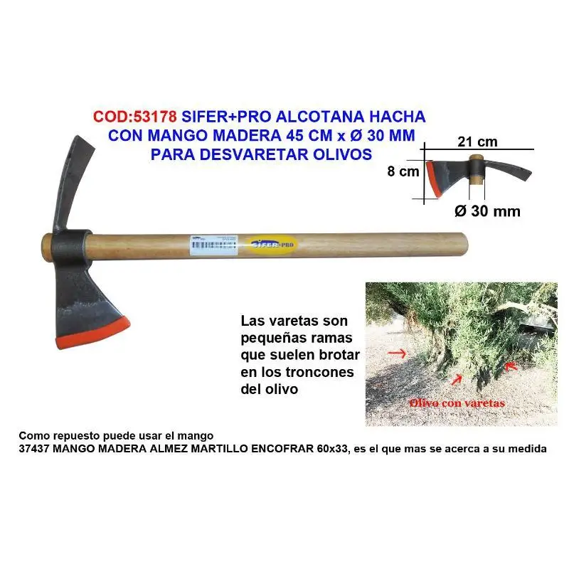 Guía completa sobre el hacha para desvaretar olivo