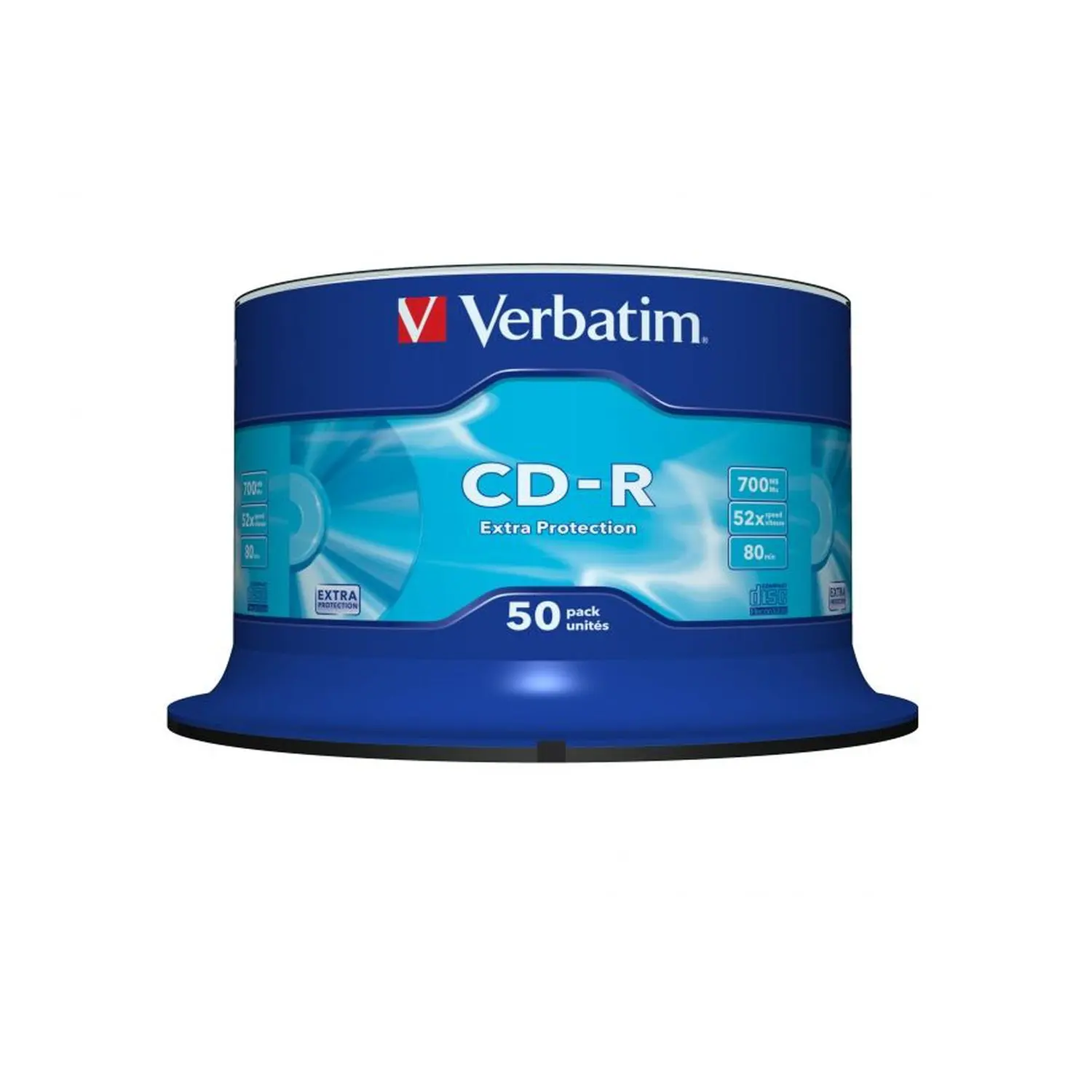 CD-R Verbatim Datalife 52X/ Tarrina-50uds