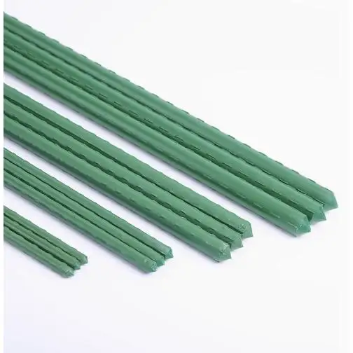 LILI HOME Tutores de Planta de Metal Forrado de Plástico Duro 120 cm, 150 cm y 180 cm Cada longitud está disponible en tres grosores diferentes: 9 mm, 11 mm y 16 mm. Hechos de metal resistente, recubiertos con una capa de plástico duro para mayor durabili