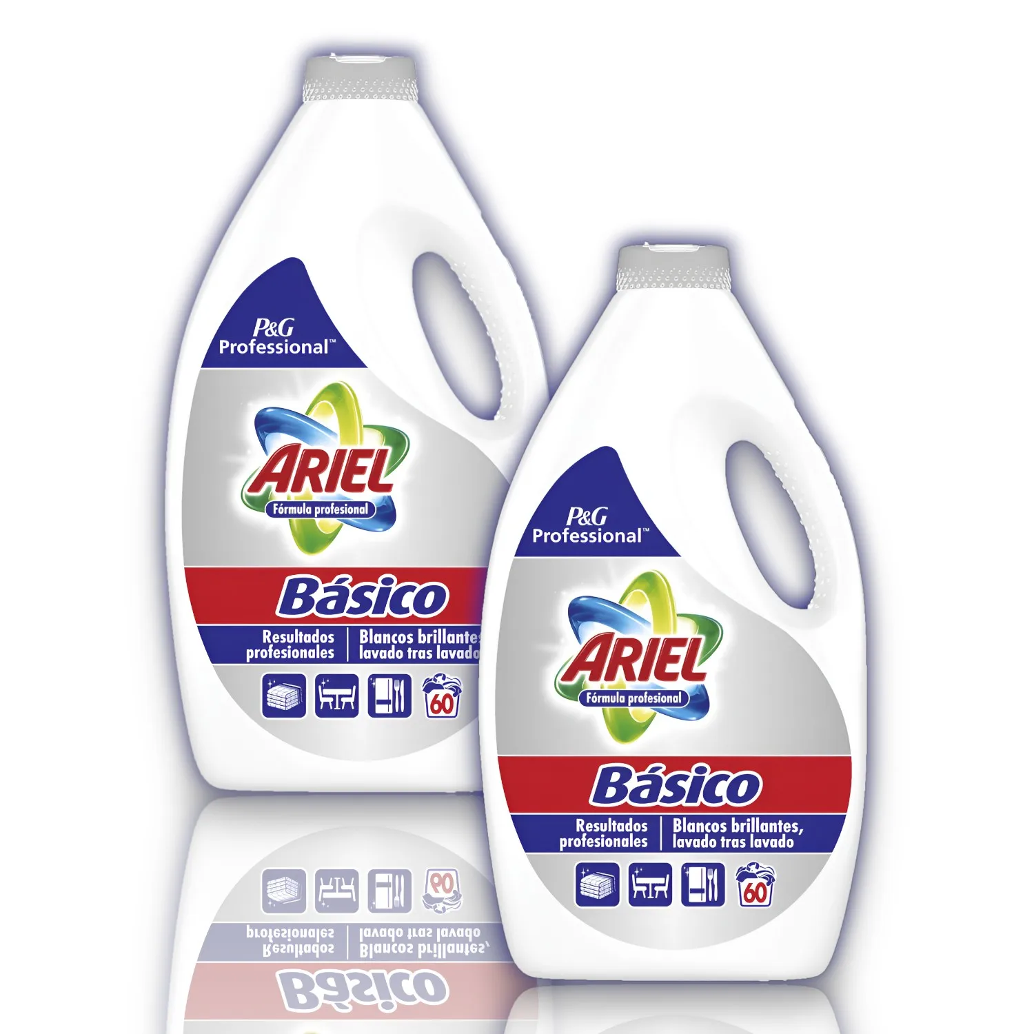 Ariel liquid detergent-2 units for washing fabrics-60 washes-3 liters-ARIEL.