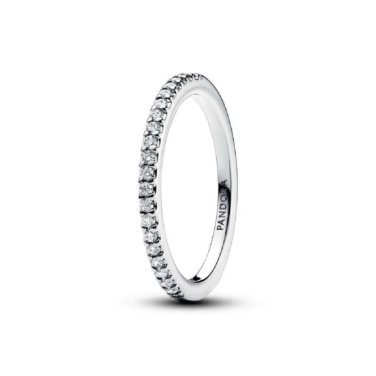Anillo Pandora Banda Brillante Plata