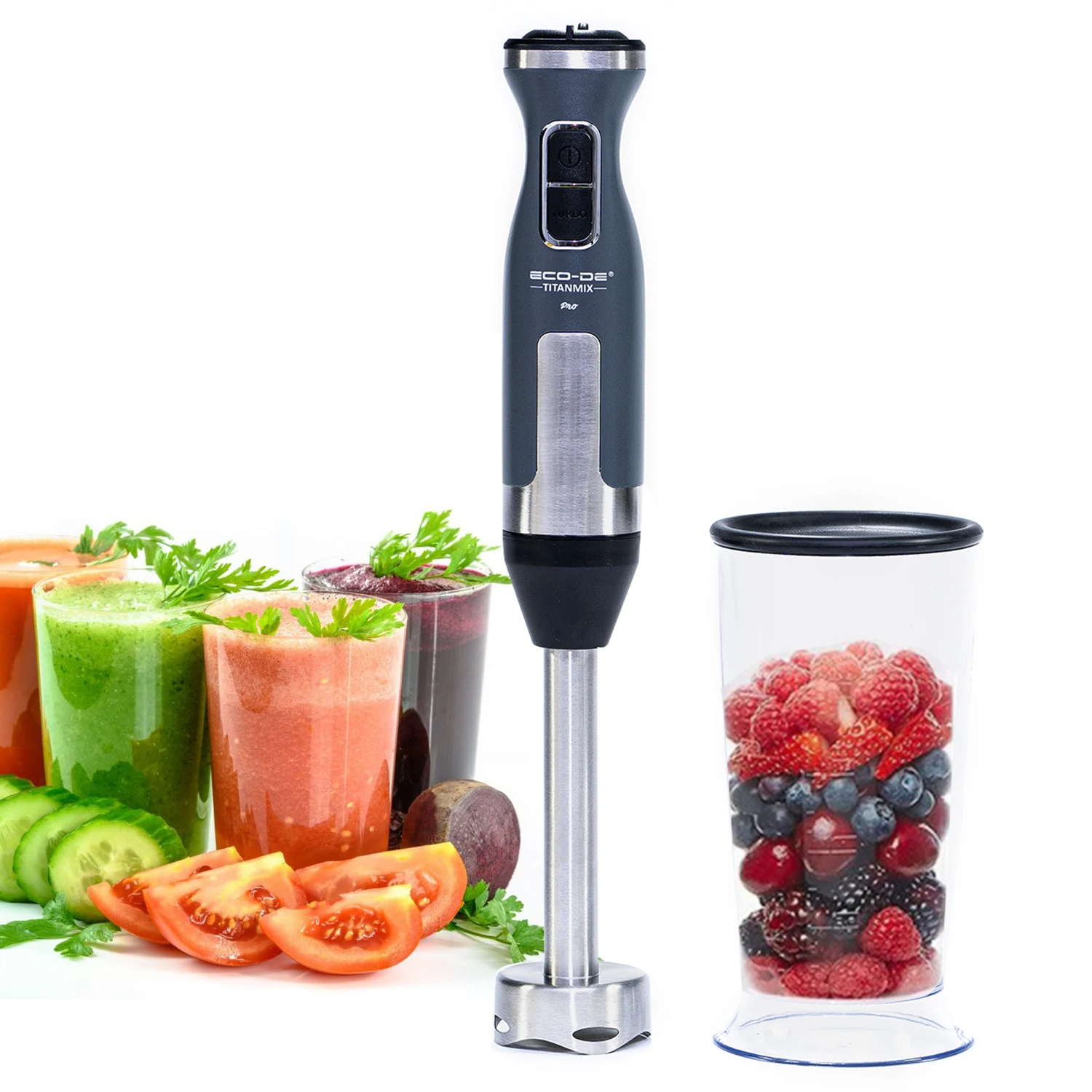 Frullatore a immersione Eco-De Titanmix, frullatore a immersione, lame in titanio (Titanmix Pro) ECO-448 Eco-De