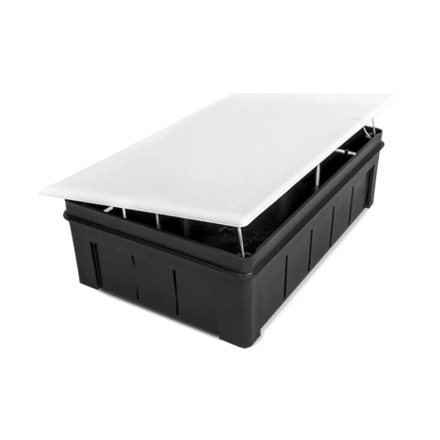 Ledkia Caja de Empalme y Derivación Empotrable 200x130x60 mm Blanco