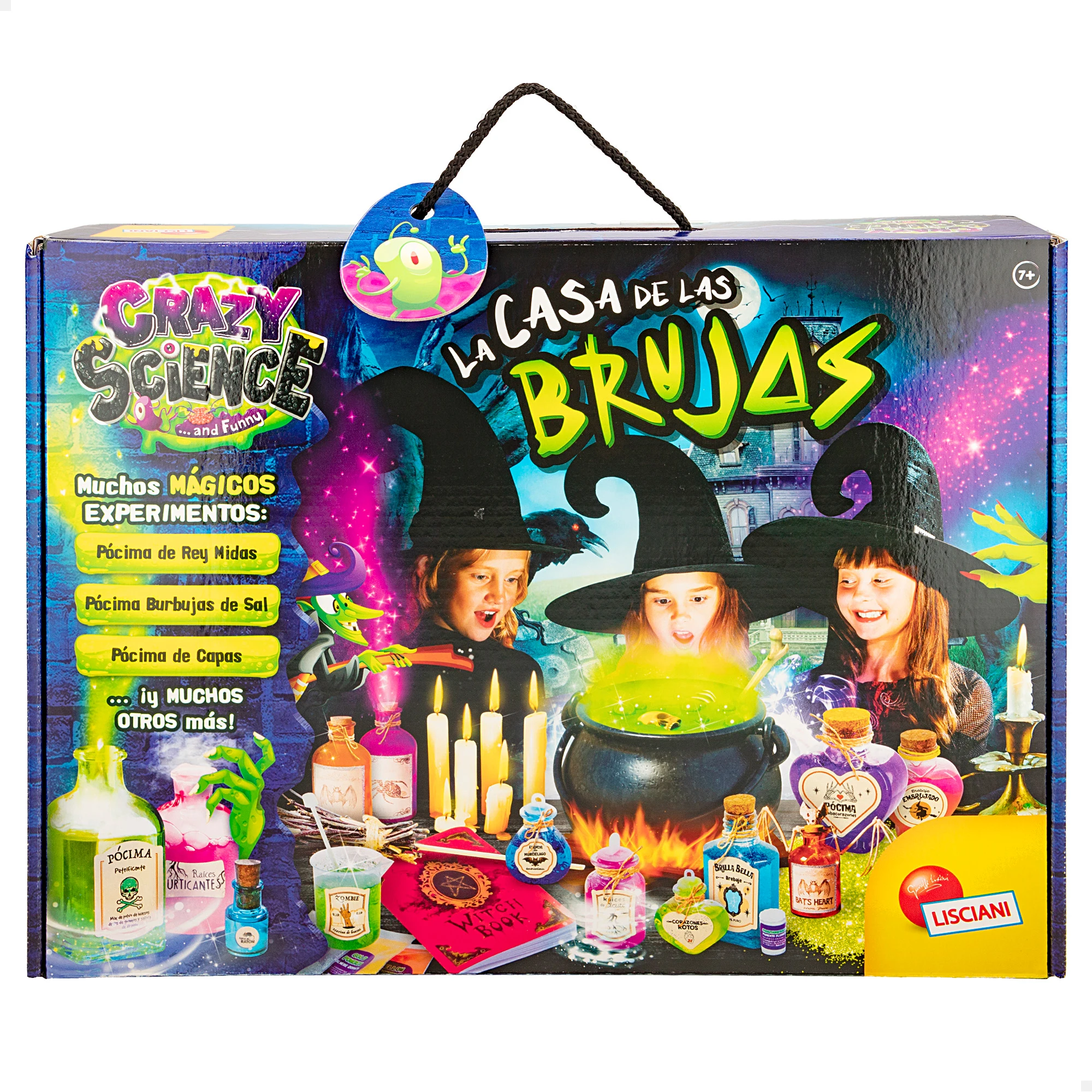 Juego científico Lisciani Crazy Science para hacer pociones mágicas con accesorios. Regalos y juguetes de ciencia infantiles +7 años