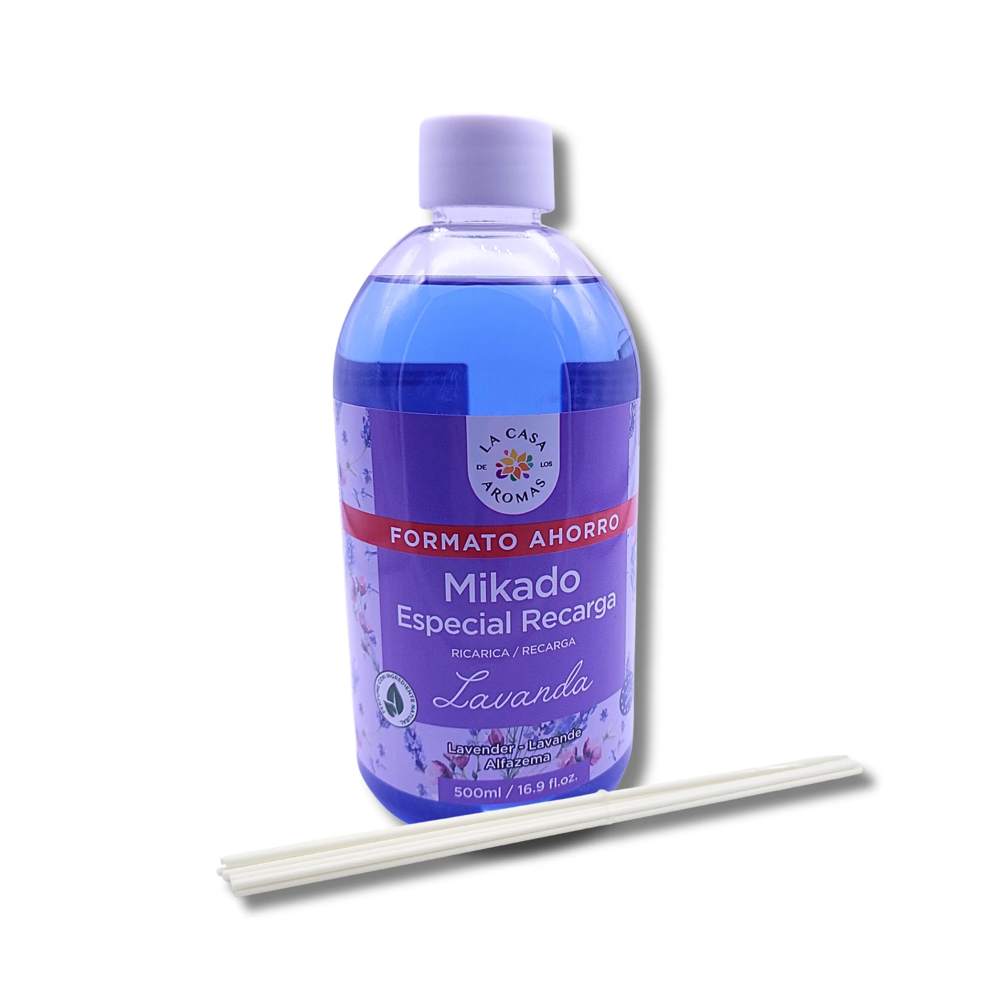 La Casa De Los Aromas - BRICOME Mikado Ambientador Lavanda - 500 Ml - Aroma Mediterráneo Fresco y Alta Durabilidad