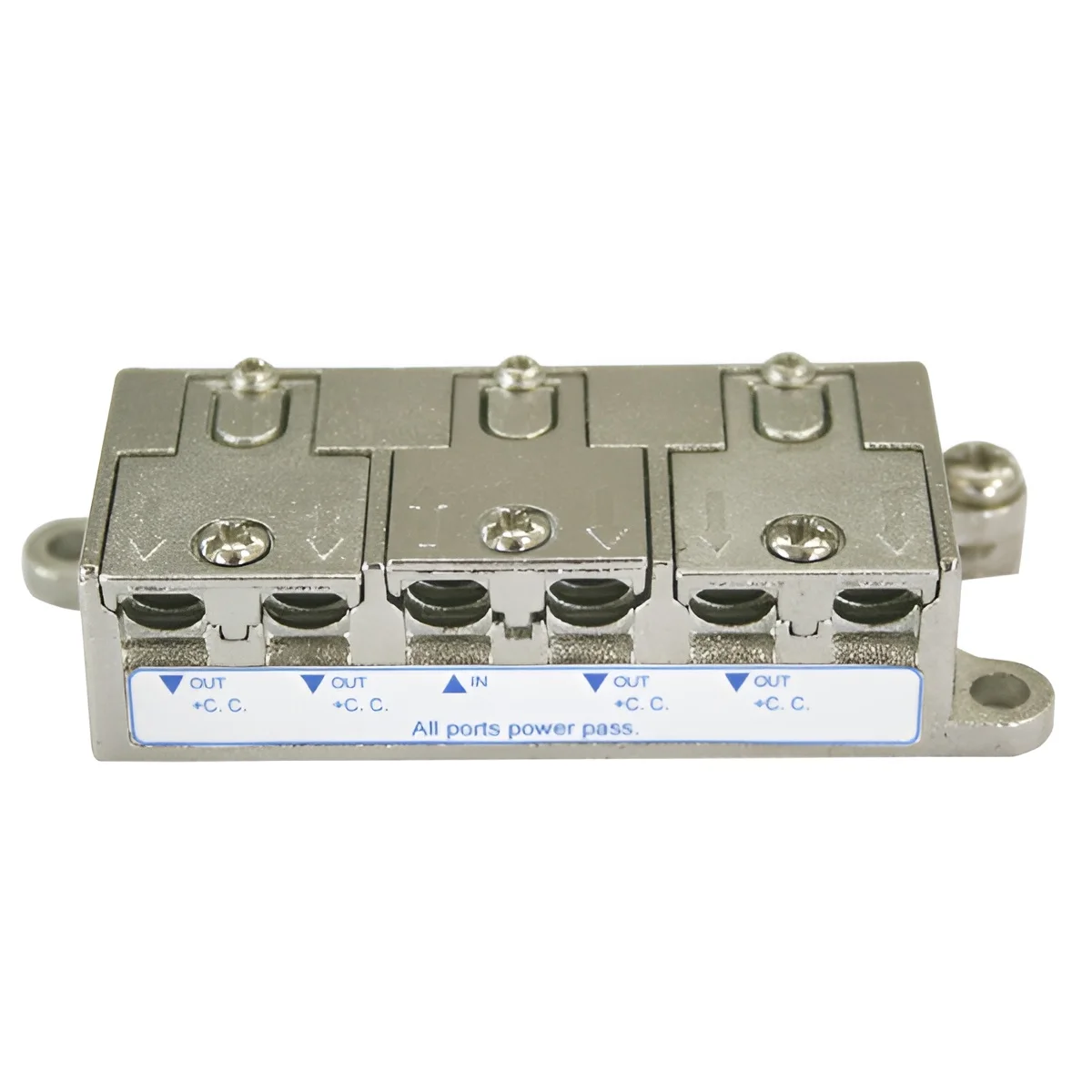 Splitter Distribuidor Satélite y Terrestre 4 vías  Electro DH. Con paso DC 10.413/4 8430552137206