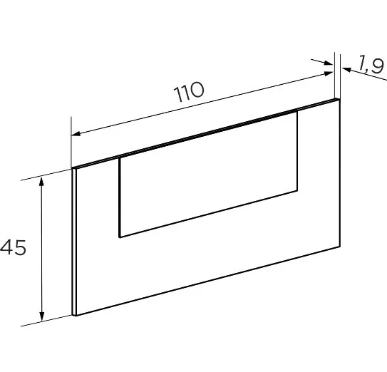 Headboard Youth Model Champion 110cm. Cambria-white Color