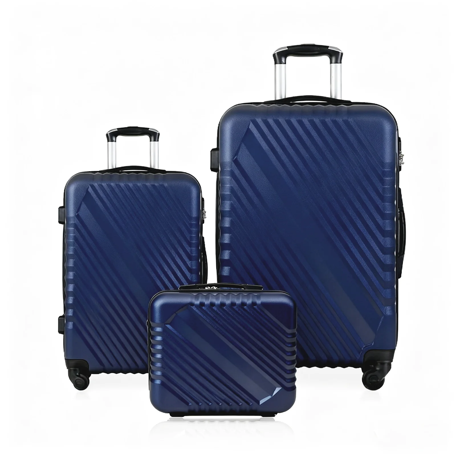 Juego de 3 Maletas Trolley Maleta, Maletas de Viaje Cabina ABS con Cierre de Combinación y 4 Ruedas Dobles 360. Maleta Rígida Resistente, Ligera con Interior Compartimentado DECODEKO