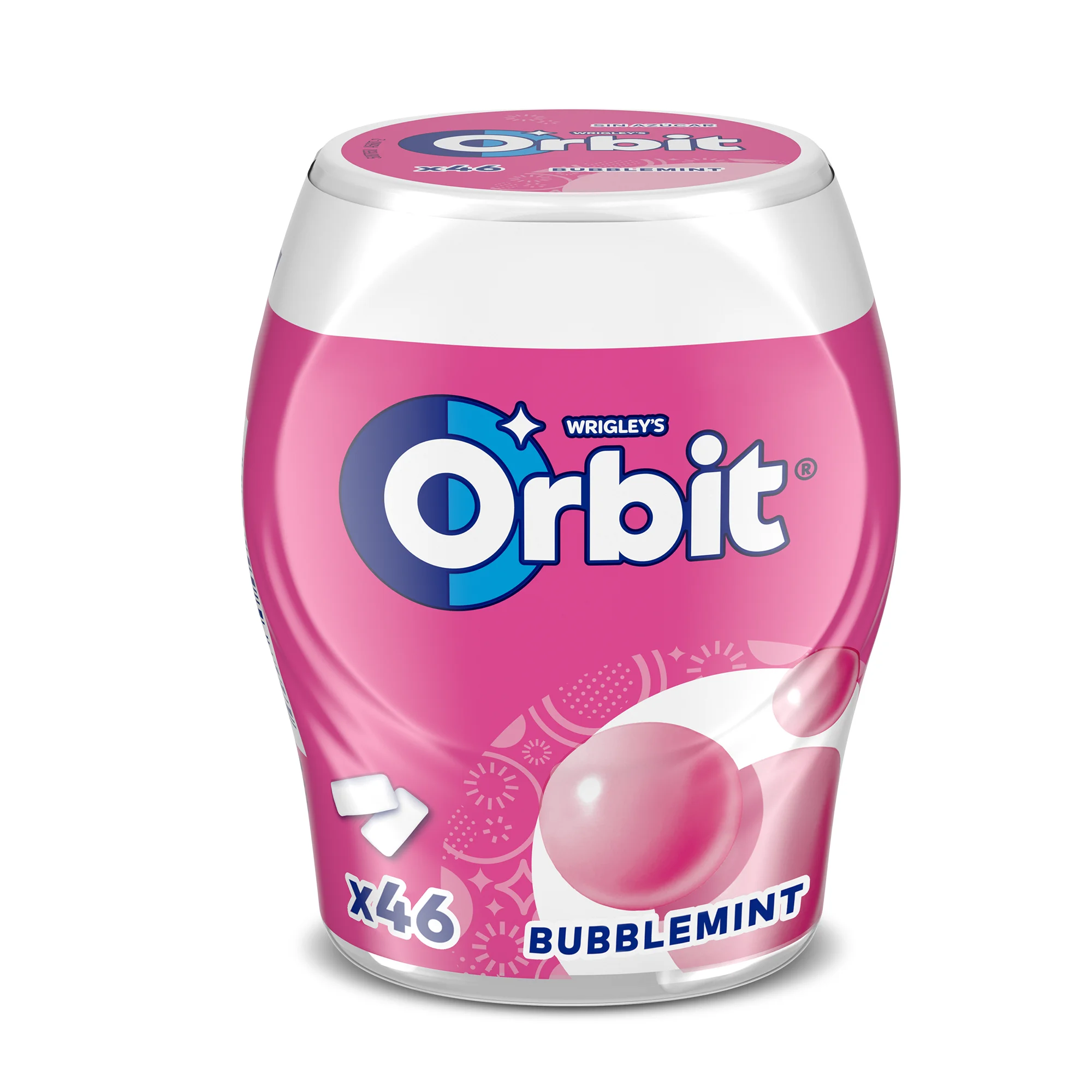 Orbit bubblemint fruit and mint sugar-free gum jars, 6 x 46 units #2