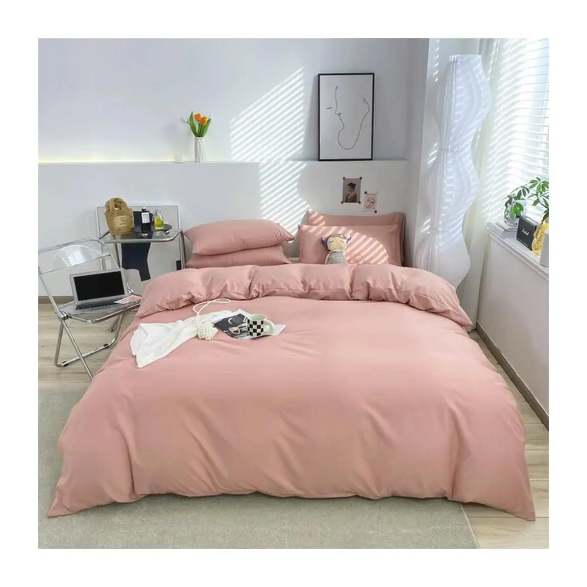 Juego Funda Nórdico Cama 90 135 150 180cm 4 Pieza 100% Microfibra