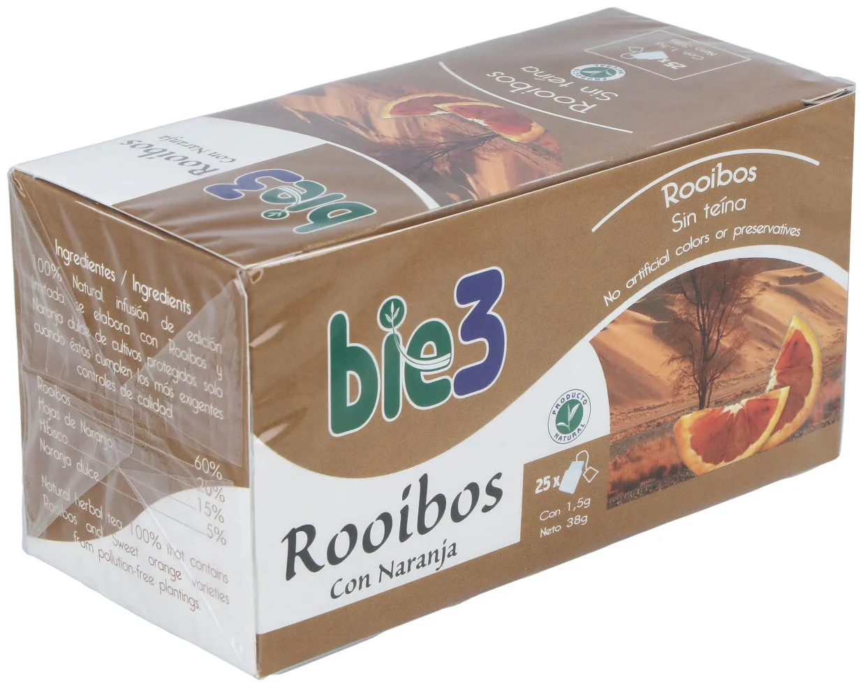 Bie 3 - Bie3 Te Rooibos with orange-infusion-25 sachets