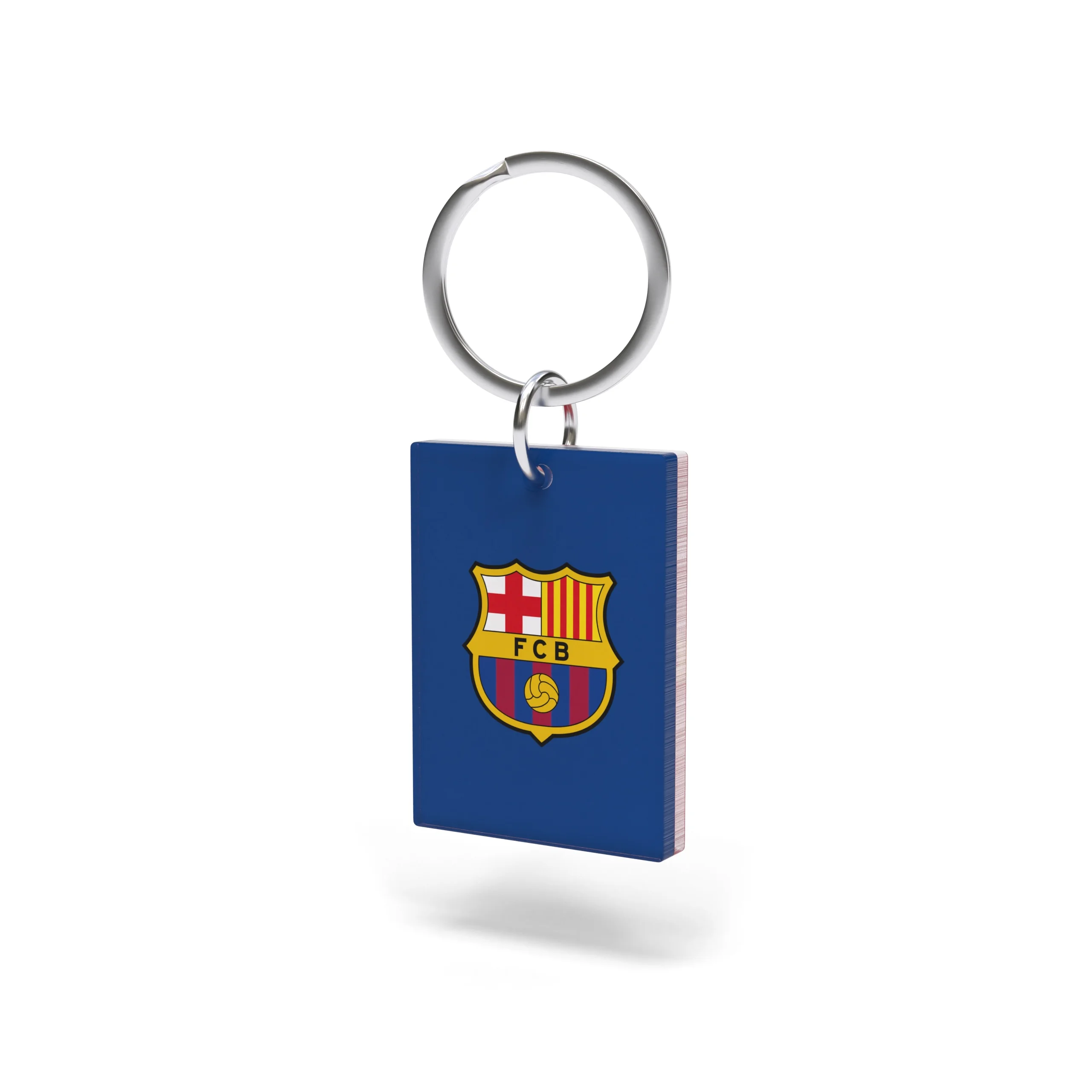 FC Barcelona Llavero Oficial de Metacrilato – Doble Diseño Exclusivo Cara y Dorso – Regalo ideal para Fans del Barça