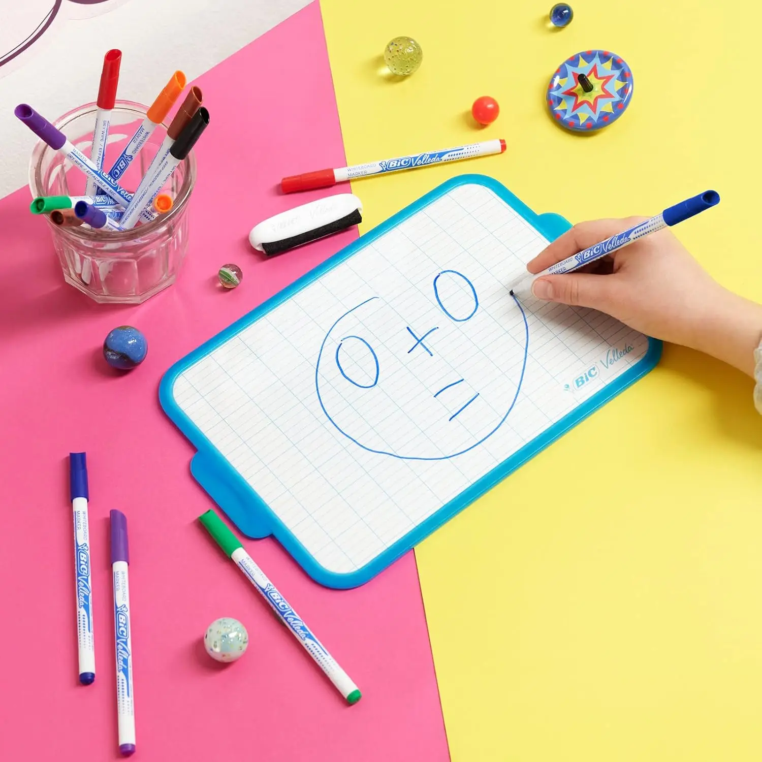 Bic velleda 1721 black fine tip whiteboard marker (box of 24 units)