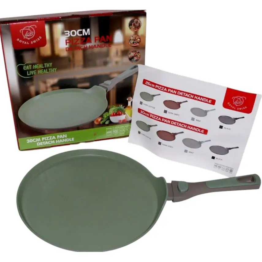 Sartén Royal Swiss   30cm Crêpes Pizza Sartén Antiadherente ALU Sin PTFE ni PFOA  Sarten para crepes, Sarten para bagrip sartem para pan -sarten pizza