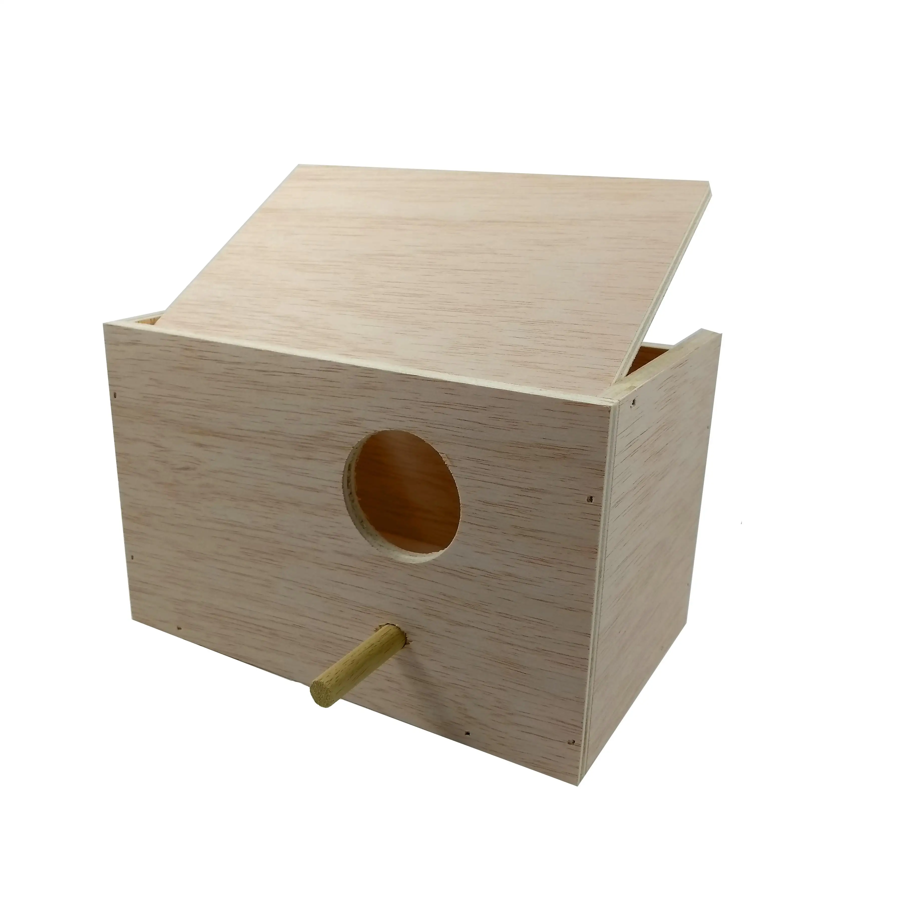 MOLY Nido para Agapornis Horizontal Madera 22x14x14 Cm - Espacio Amplio