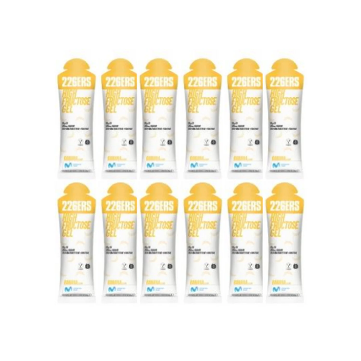226ERS PACK 12 HIGH FRUCTOSE GEL (12X80G) BANANA