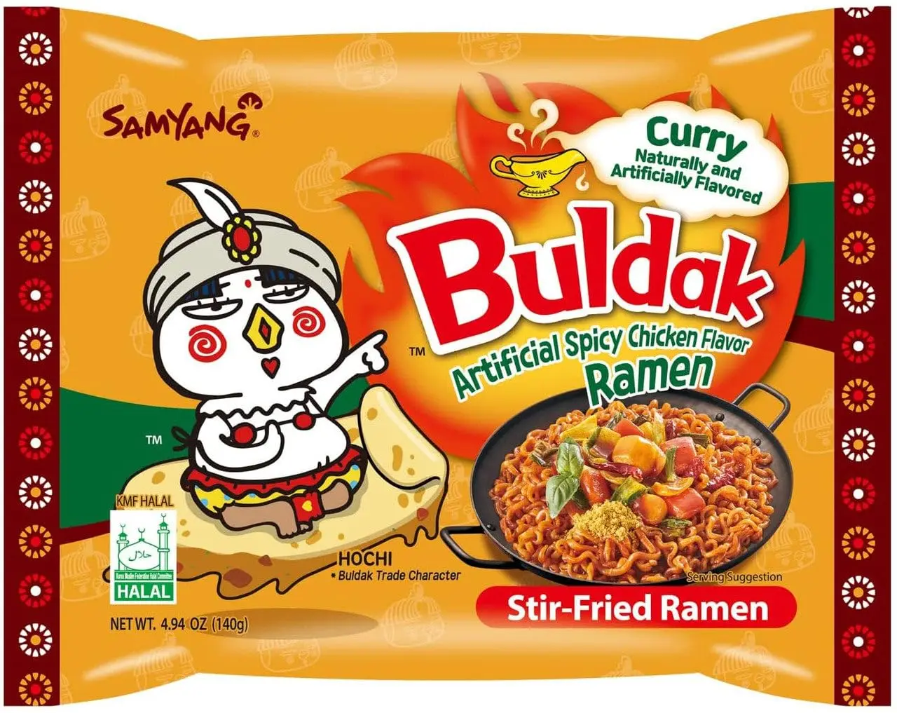 Wonderbox Ramen Korean Buldak - samyang assorted flavors cheese, chicken, Carbonara, spicy, Extra spicy, stew and Curry