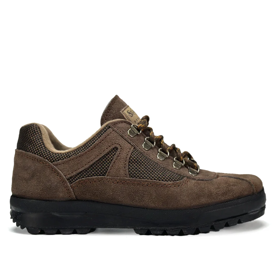 3007 Zapato Trekking Segarra– Piel Serraje Marrón con Suela Antideslizante para Senderismo y Trabajo