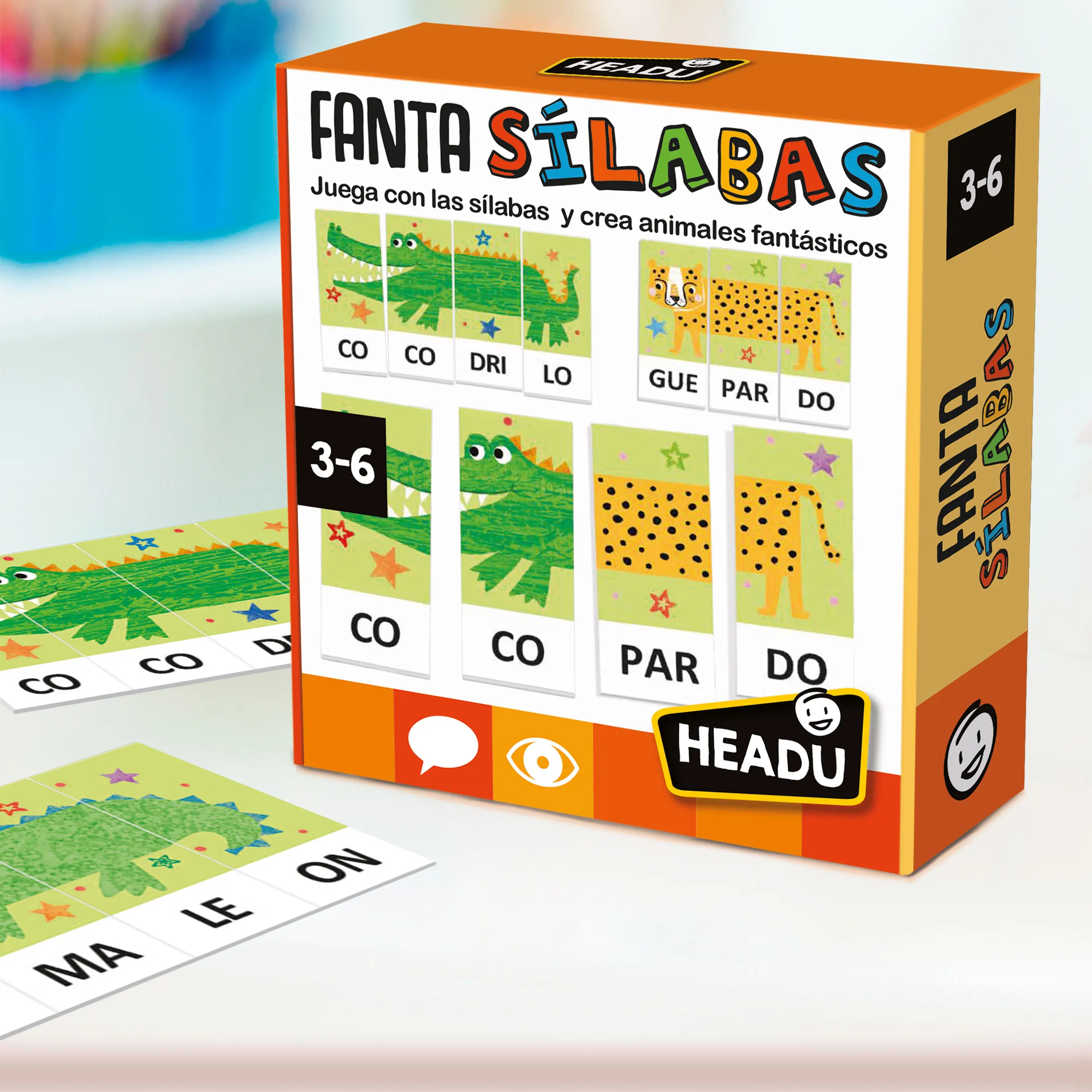 Headu - fantasilabas |   Educational games for children 4 years or older |    Board games children 4 years to 7 |   Learn to read |   Children's games |   Child gift 4 years or older