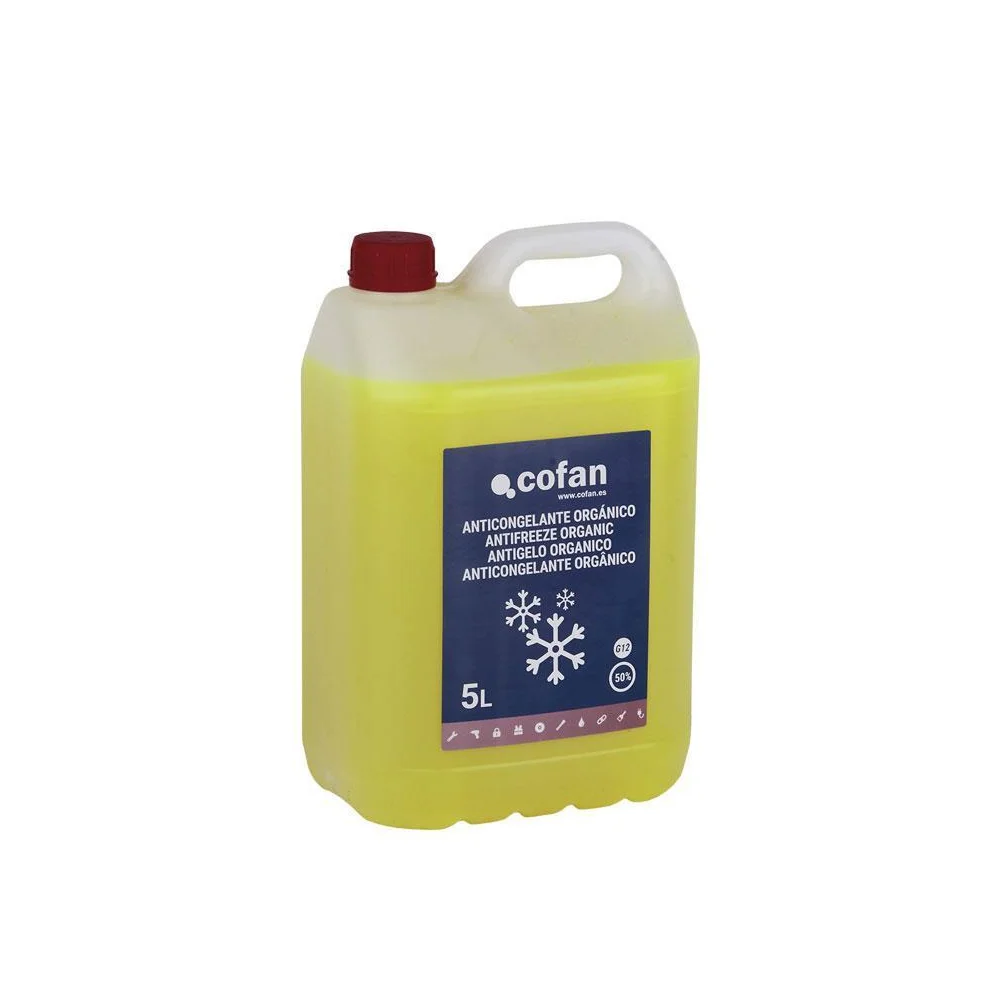 Anticongelante 50% Orgánico Cofan | Protección -35ºC, Larga Duración, Anticorrosivo, 1L y 5L