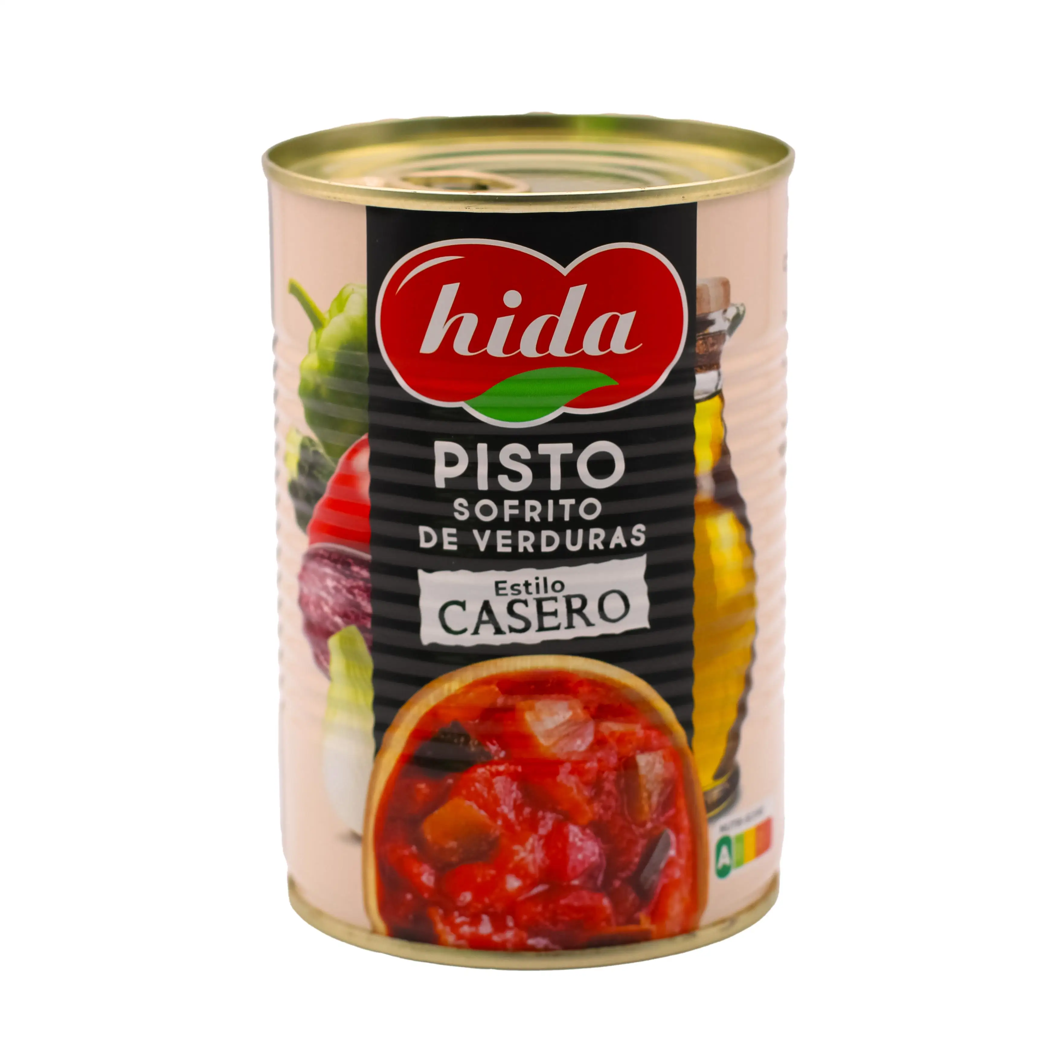 Pisto Casero Hida. Paquete de 6 Botes x 400 gr + 15% Gratis - Pisto Sofrito de Verduras Hida - Estilo Casero - Pisto Verduras