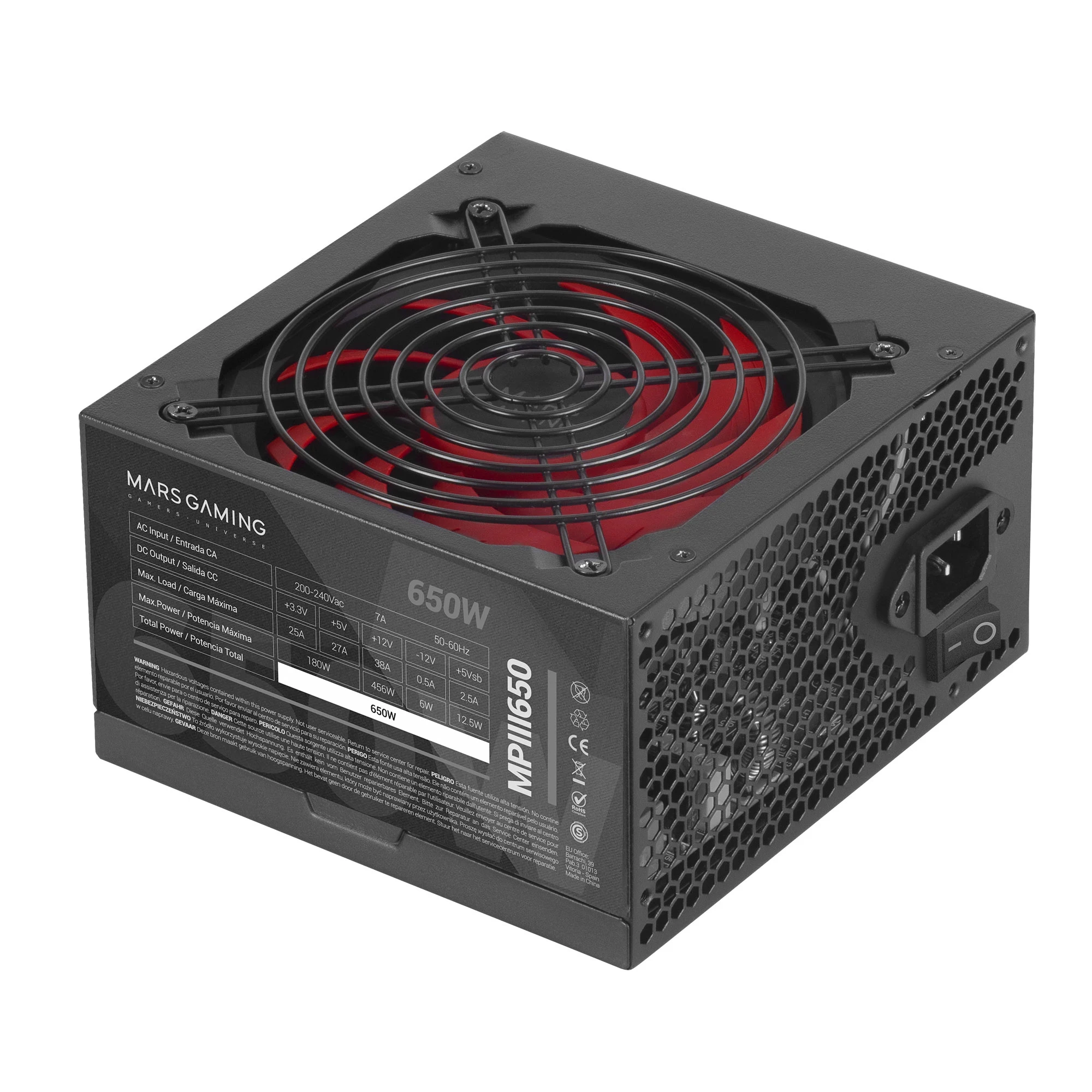 Mars Gaming Negro Fuente De Alimentación Mpiii650 650W - Imagen 5