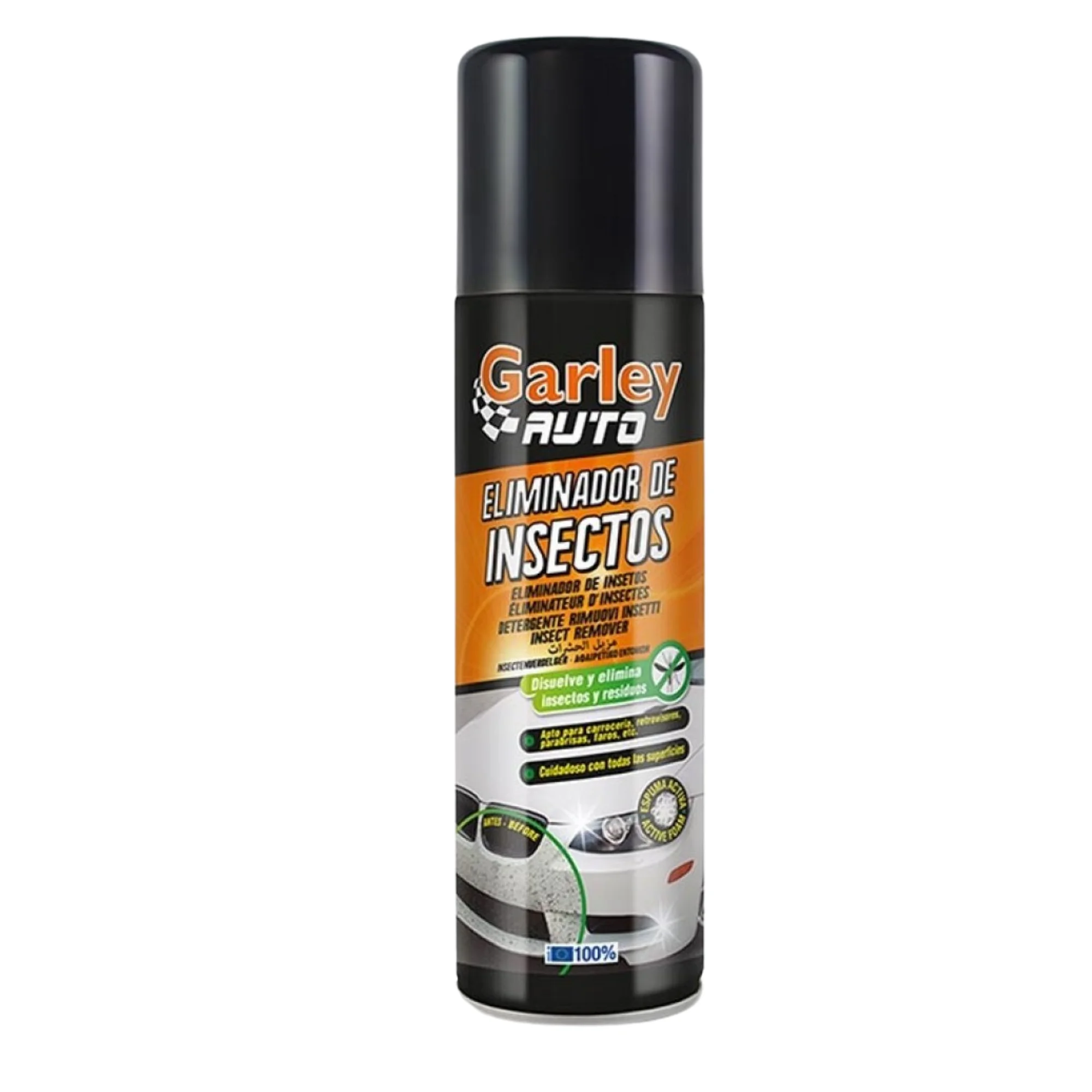 Garley Limpiador Eliminador de Insectos 500ml | Potente Spray para Parrilla de Coche, Acción Rápida y Fácil Aplicación