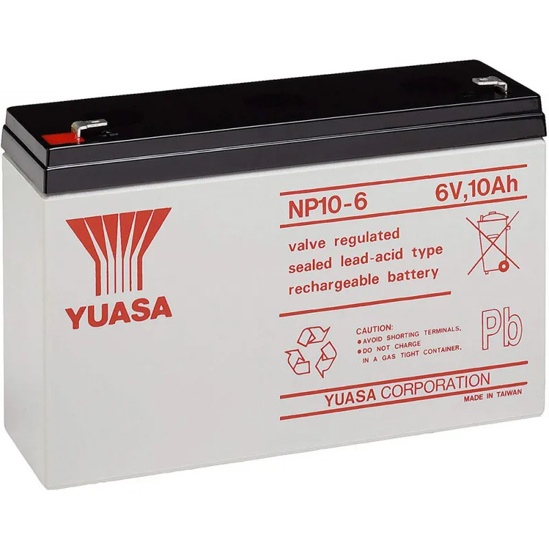 Lead YUASA NP10-6 6V 10Ah battery