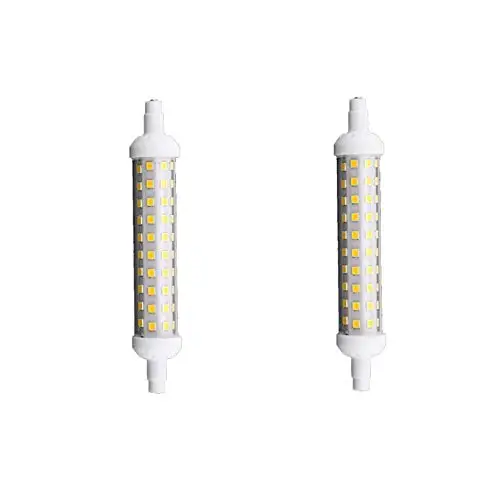Bombilla LED R7S (longitud 118 mm)12V 6500K luz fría 9W pack 2