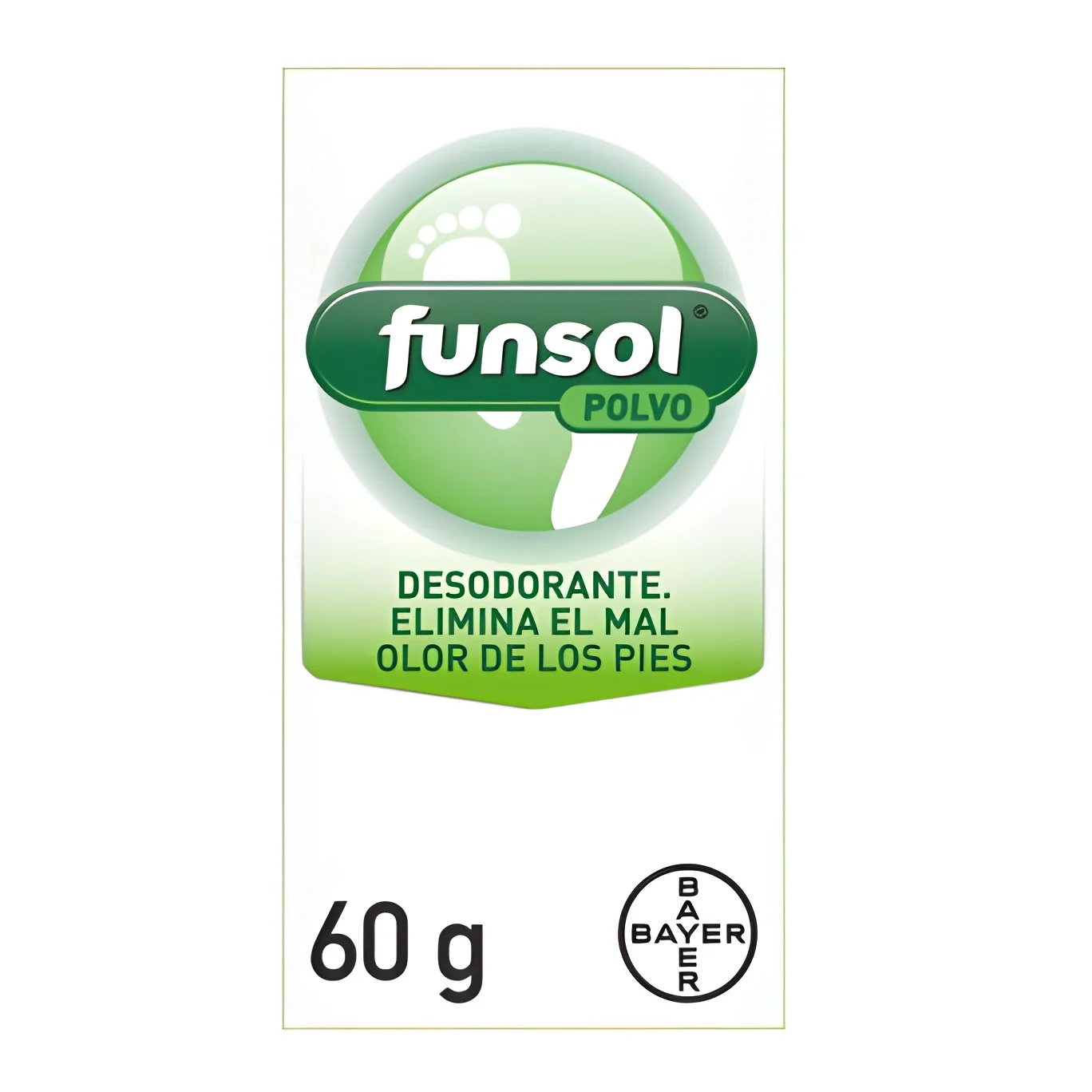 Bayer - Funsol powder 60g deodorant for feet-eliminates sweating and odors-foot care