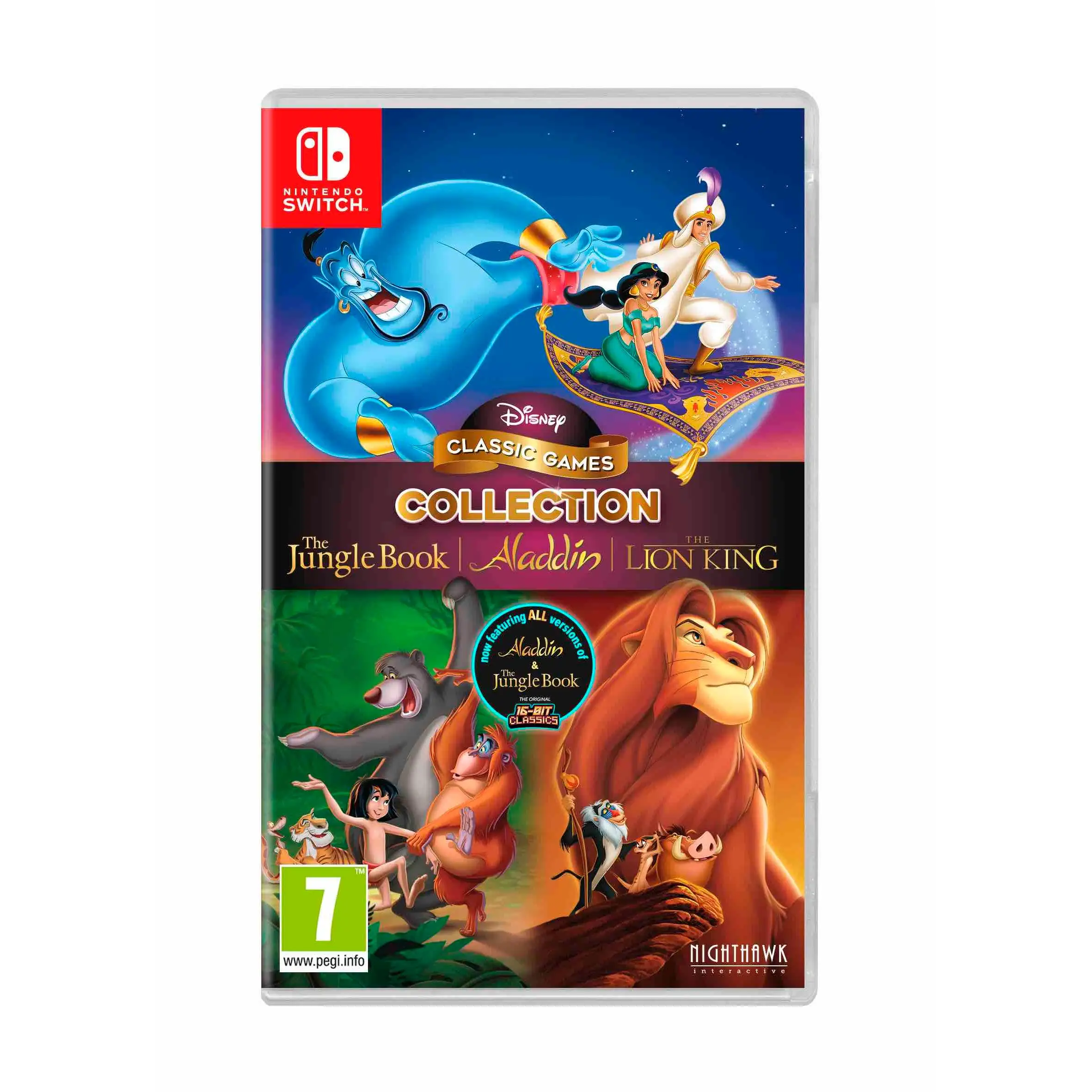 Disney Classic Games Collection: The Jungle Book, Aladdin, y The Lion King - Nintendo Switch - Nuevo precintado - PAL España