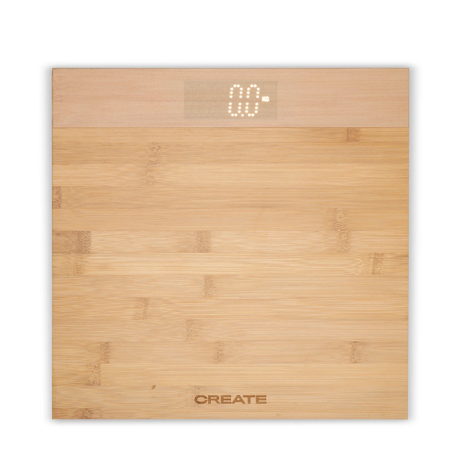 CREATE BAMBOO bathroom scale-LED screen-with tape measure-BALANCE BODY BAMBOO