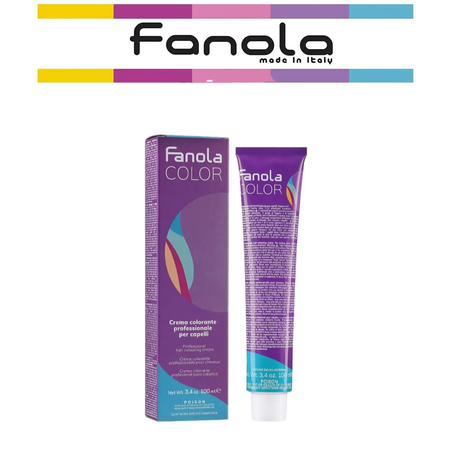 FANOLA CREMA COLORE COLOURING CREAM,FANOLA COLOR PROFESSIONAL 100 ML.