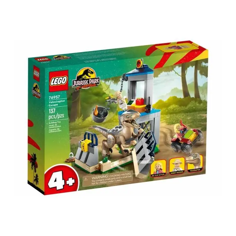 El mejor set de bloques para niños: LEGO Jurassic Park 76957 Velociraptor Escape