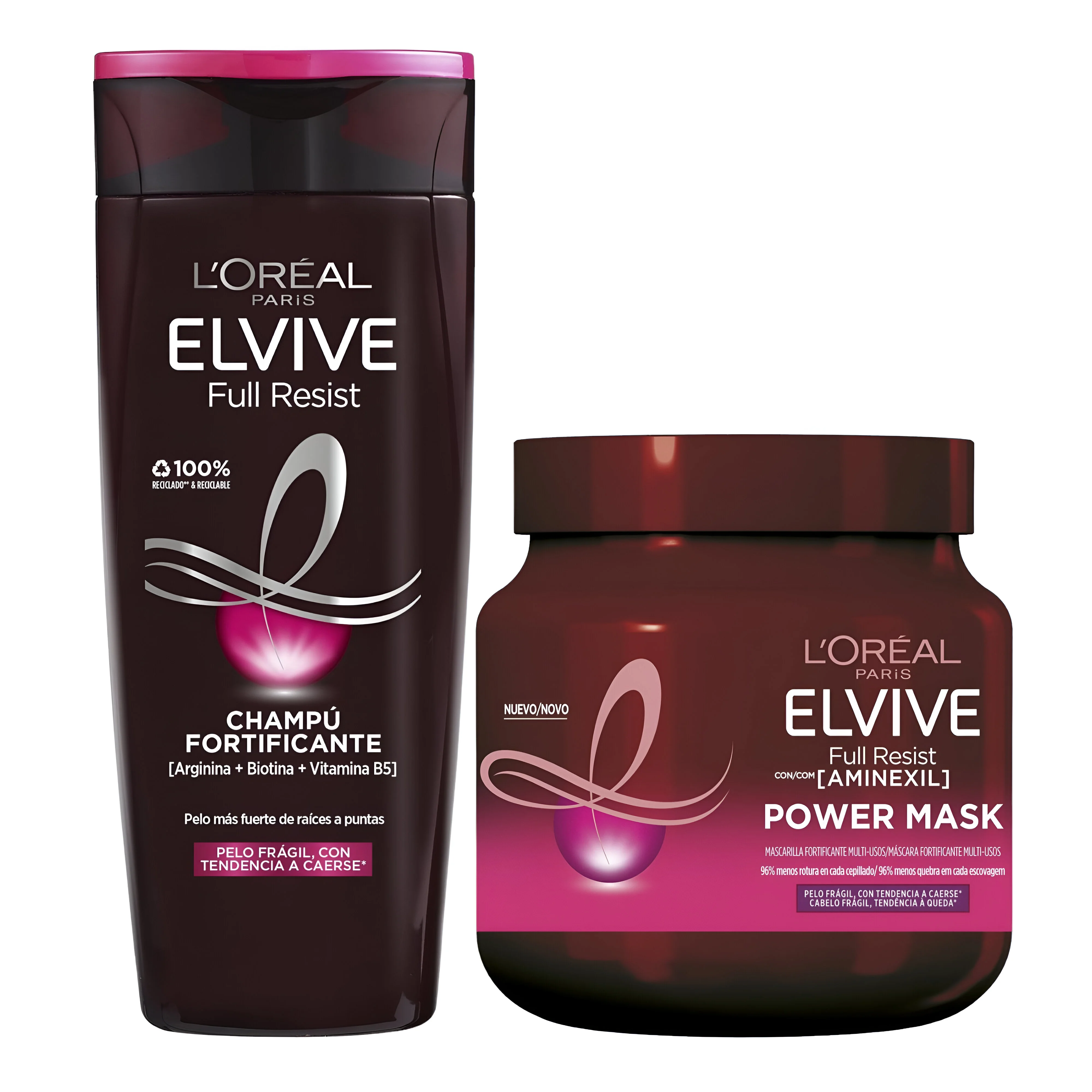 ELVIVE Full Resist con AMINEXIL Champu Para Pelo Muy Dañado 700 ml - L'ORÉAL PARIS
