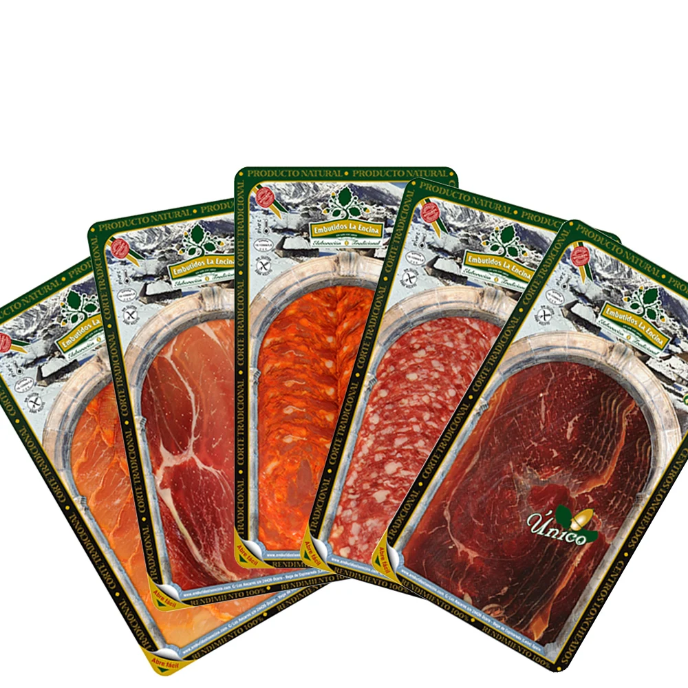EMBUTIDOS LA ENCINA - Surtido Loncheado Gourmet de Cecina, Jamón, Lomo, Chorizo y Salchichón