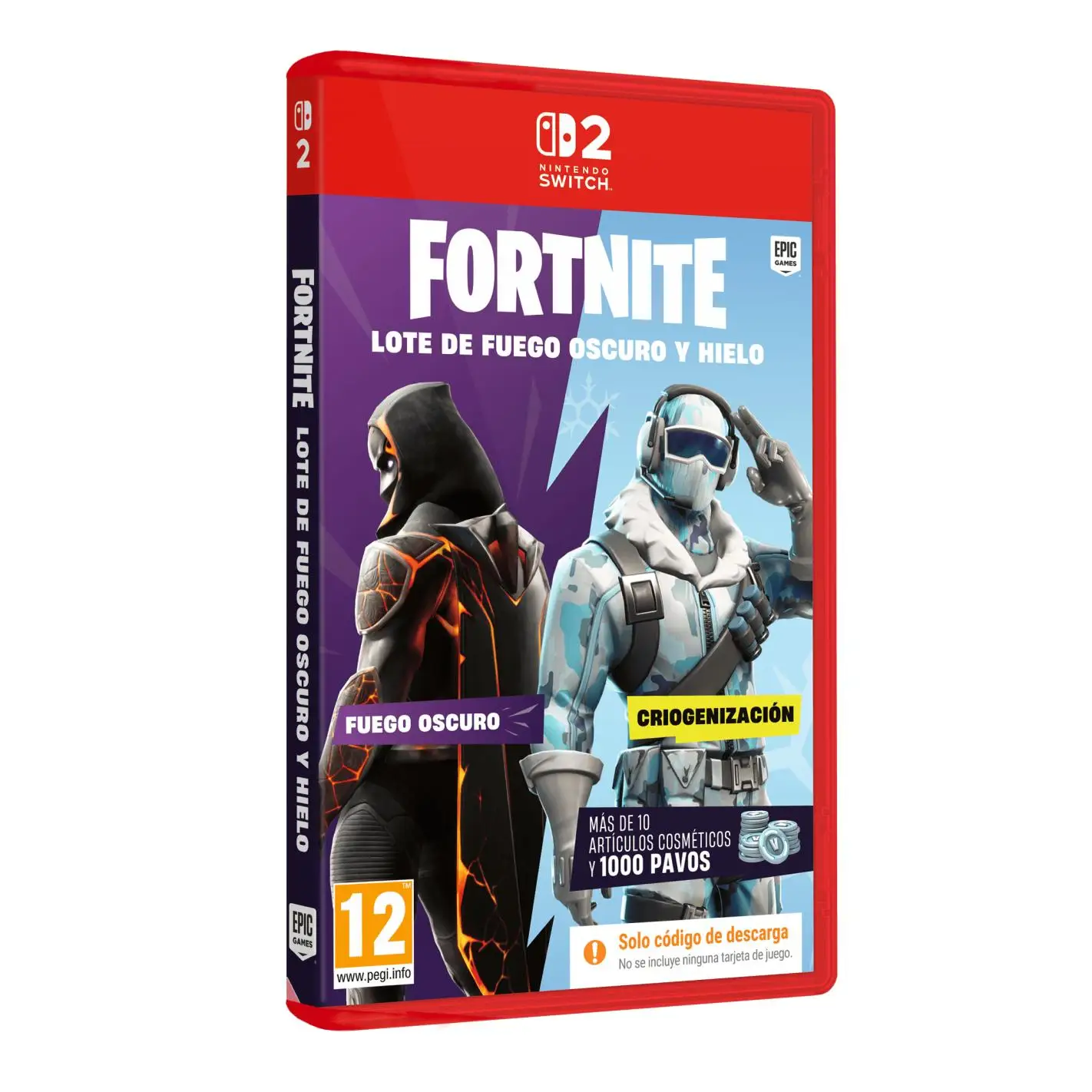 Fortnite Lote de Fuego Oscuro y Hielo - Switch 2 - Version ESPAÑA