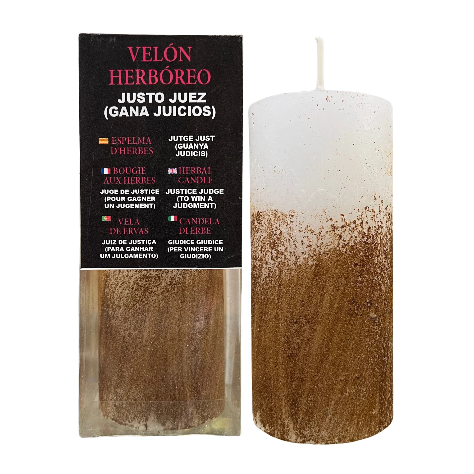Vela de Justo Juez Karma para Ganar Juicios | Hierbas Potenciadoras