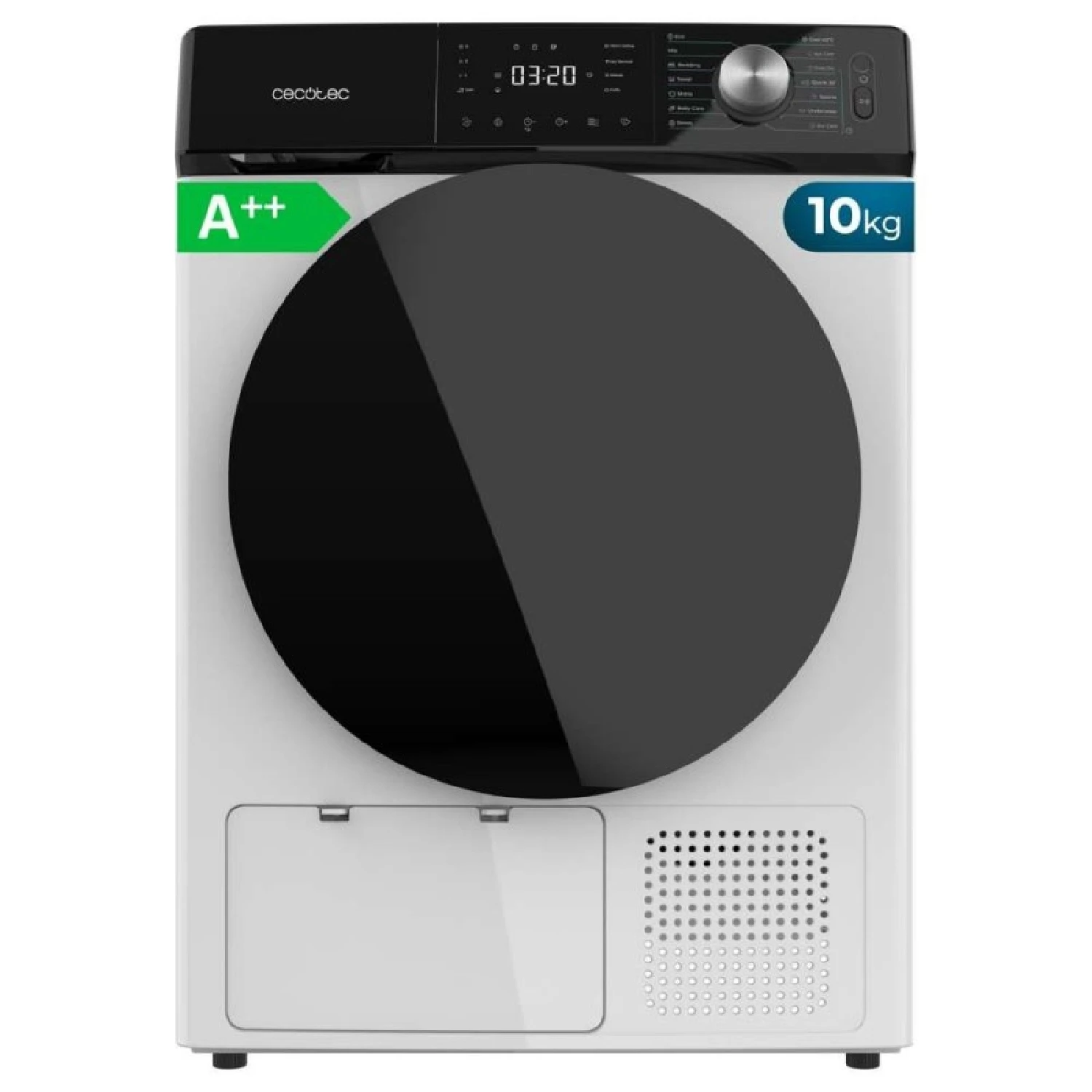 Cecotec Secadora De Ropa Bomba De Calor 10 Kg Bolero Dresscode Dry 10355. Clase Equivalente A++, 14 Programas, 4 Niveles - Imagen 2