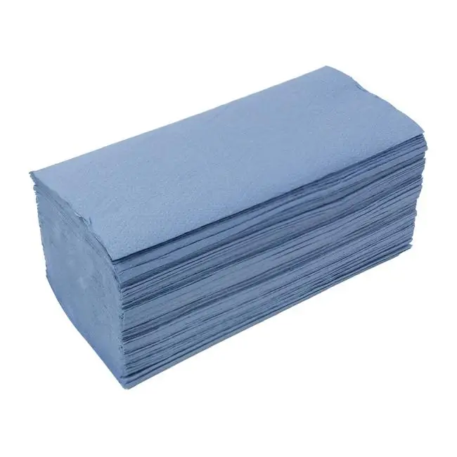 MONOUSO | Toalla de Papel Secamanos Azul 1 Capa Z (3.000 Uds)