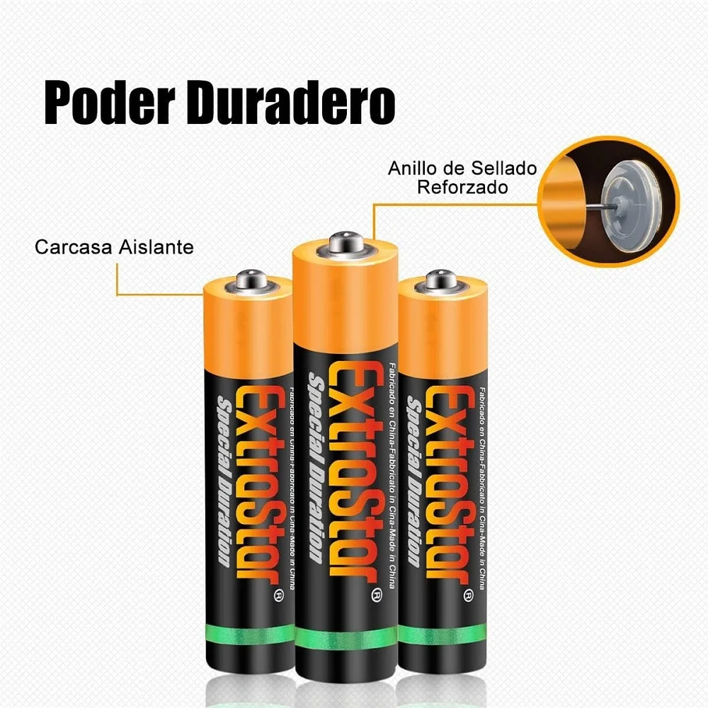 High Performance 1,5 Volt AAA-R03 AA-R6 carbon battery, 24-96Pcs Performance range battery