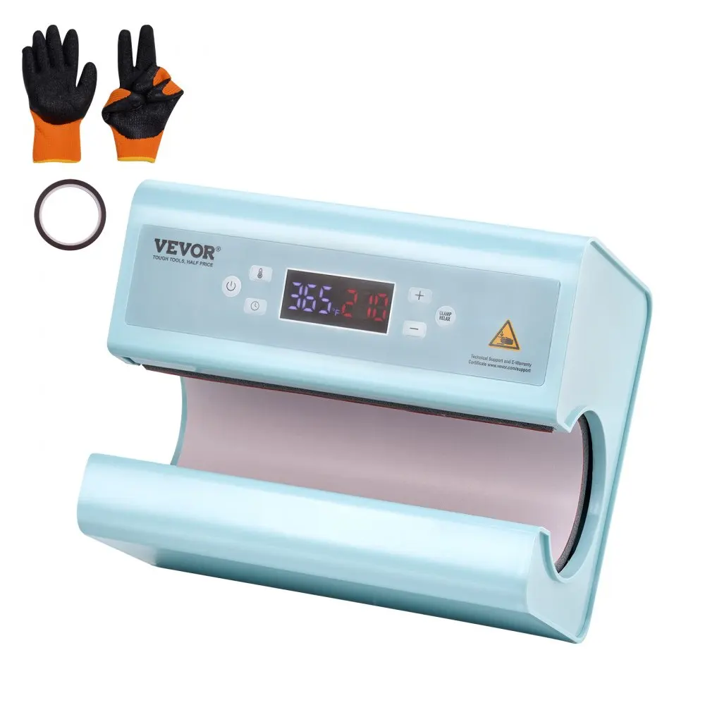 VEVOR Prensa Térmica Automática Vasos 325-887 ml Azul