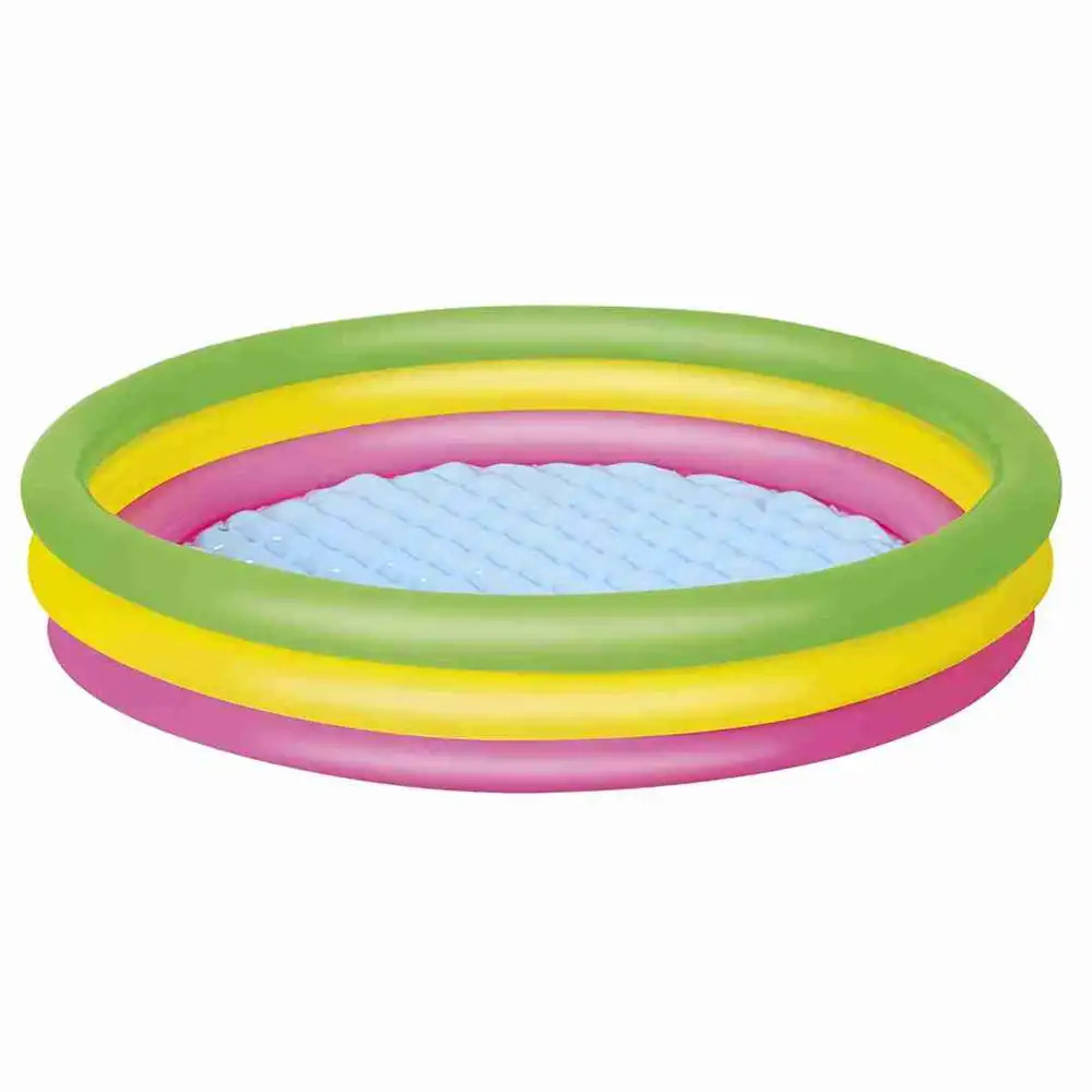 ALMALUX Piscina Hinchable Infantil 152cm Bestway Swim Squad con Suelo Acolchado Fácil Montaje Verano Niños 2+ Seguro Colorido