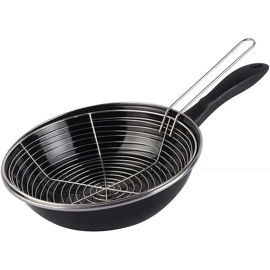 Magefesa Sartén Freidora 26 cm con Cestillo – Acero Vitrificado, Antiadherente Libre de PFOA, Apta para Inducción Vitrinor