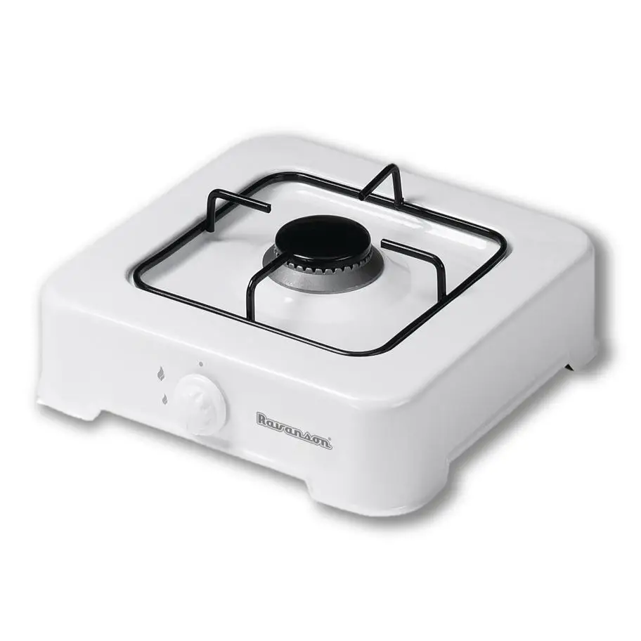 Cocina de gas de 1 quemador ravanson k-01t (blanco)