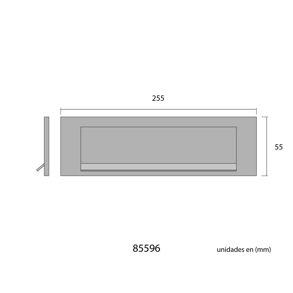 Edm aluminum mailbox plate 25.4x7.5cm 20x4.5cm 24cm