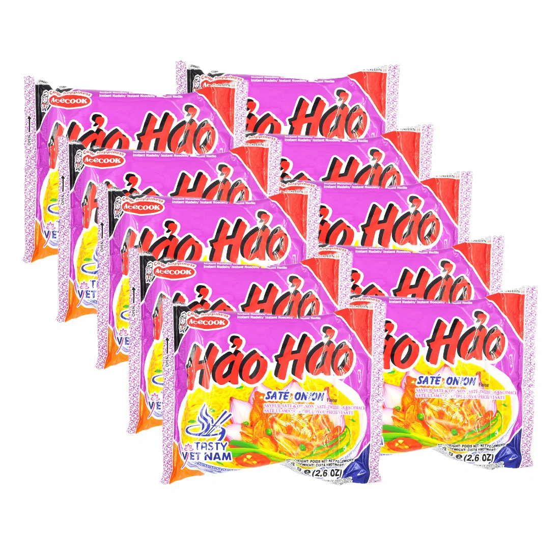 (ACECOOK) HAO onion-flavored instant noodles SATAY 74G