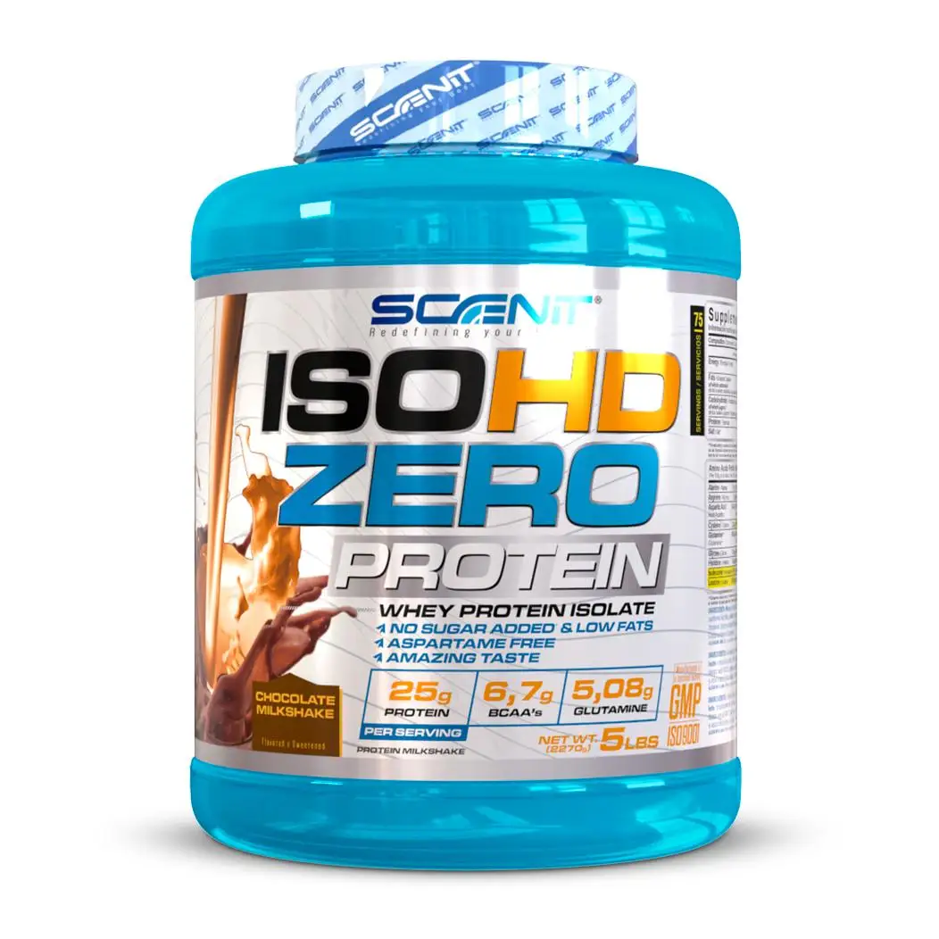 ISOHD Zero Protein - 2,27 kg y 908 g - 100% proteina isolate - Proteína isolada - Proteína isolatada - Hasta 86 g de proteína por cada 100 g. Ideal para el desarrollo muscular