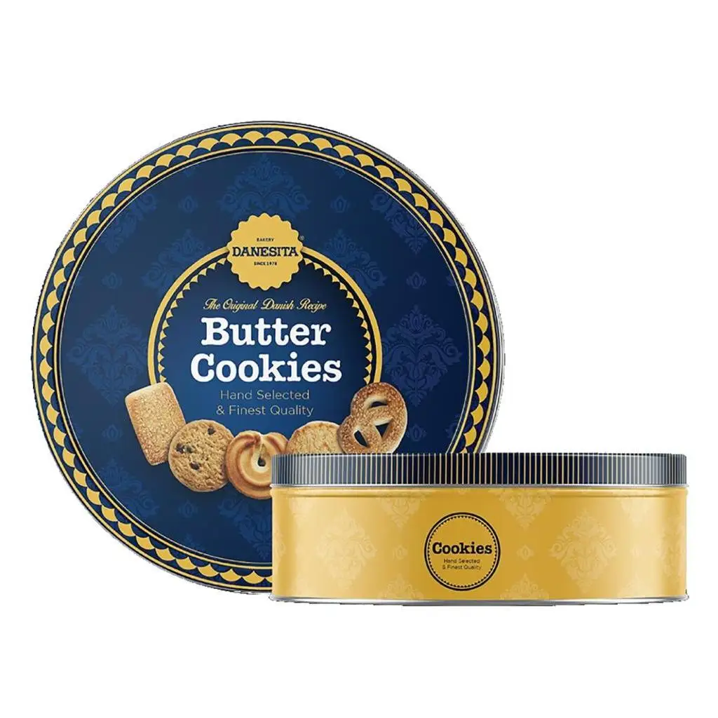 **Galletas Danesas Butter Cookies 454g – Galletas de Mantequilla en Caja Premium con Tarro de Metal – Ideal para Meriendas, Regalos y Celebraciones**