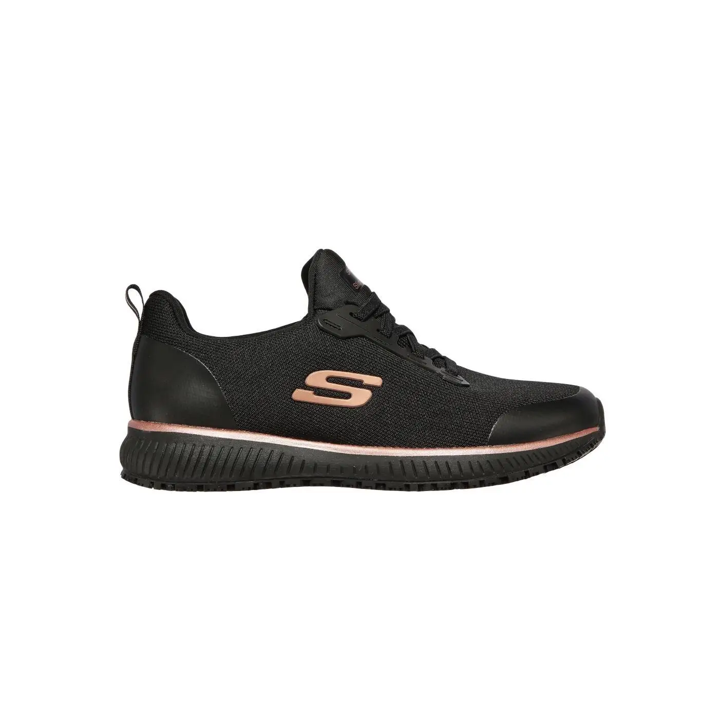 Zapatillas Skechers Work Squad Mujer Negro